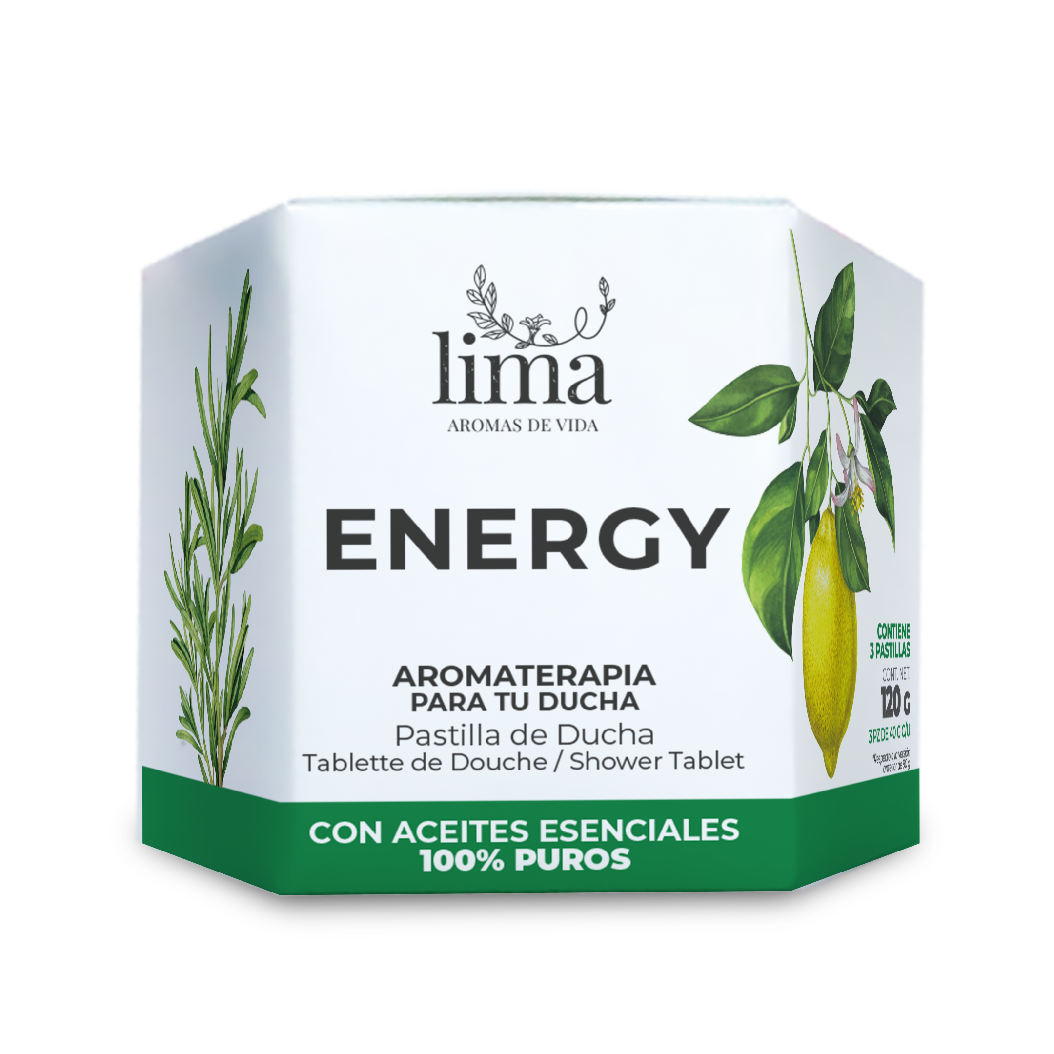 Bomba para Regadera Lima Aromaterapia 120 g