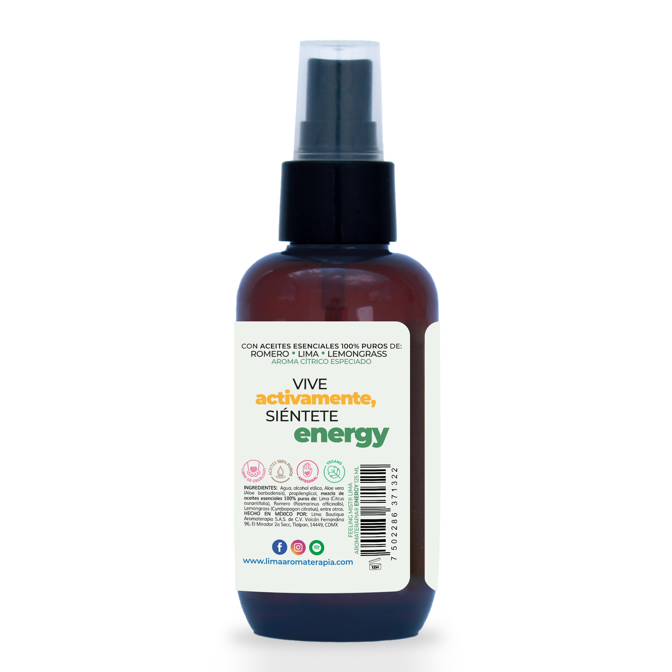 Feeling Mist (Spray de Aromaterapia) Lima Aromaterapia 125 ml