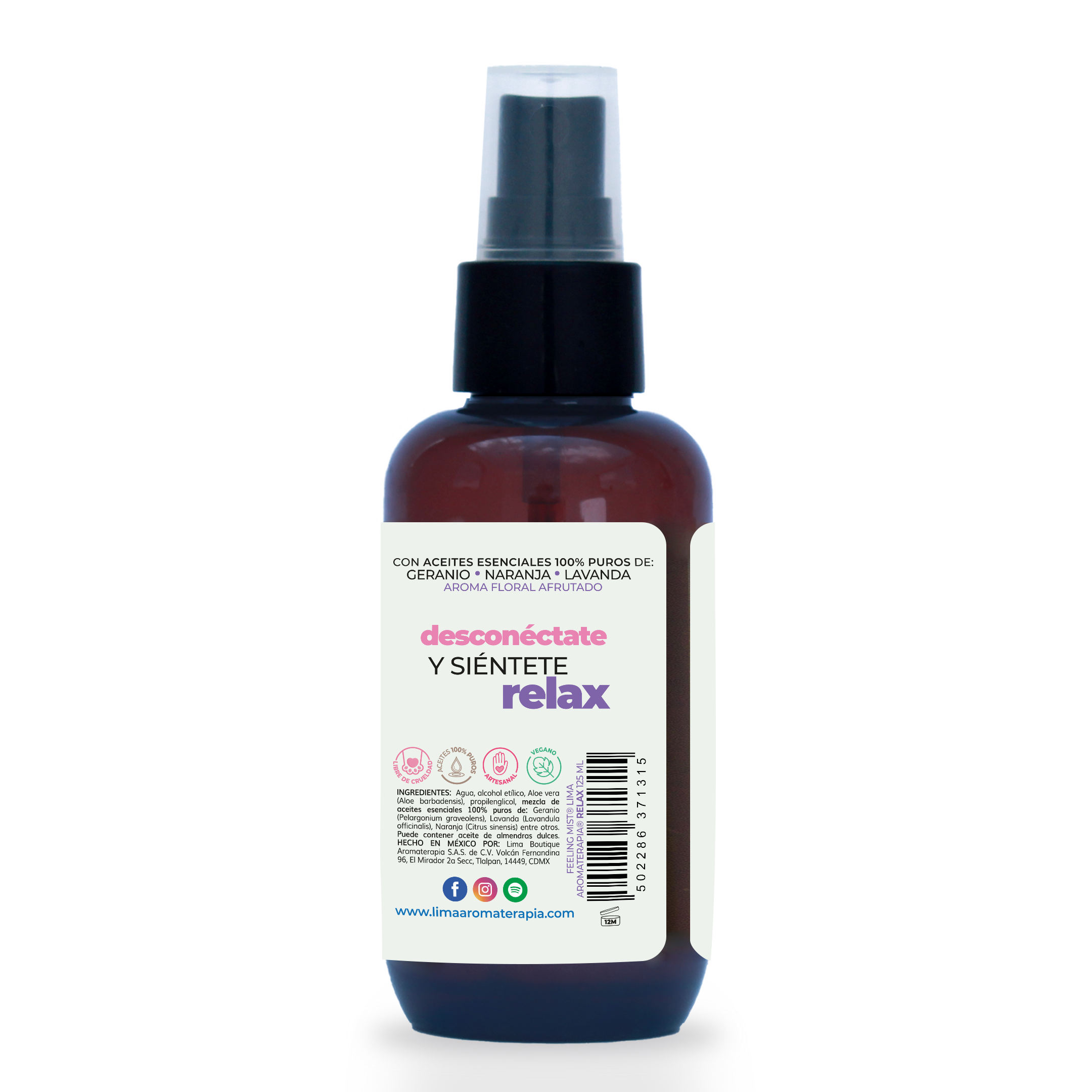 Feeling Mist (Spray de Aromaterapia) Lima Aromaterapia 125 ml