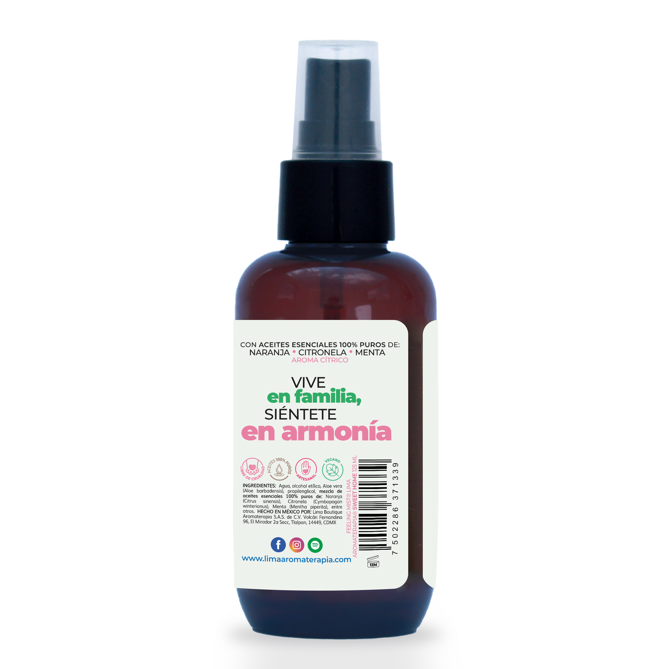 Feeling Mist (Spray de Aromaterapia) Lima Aromaterapia 125 ml