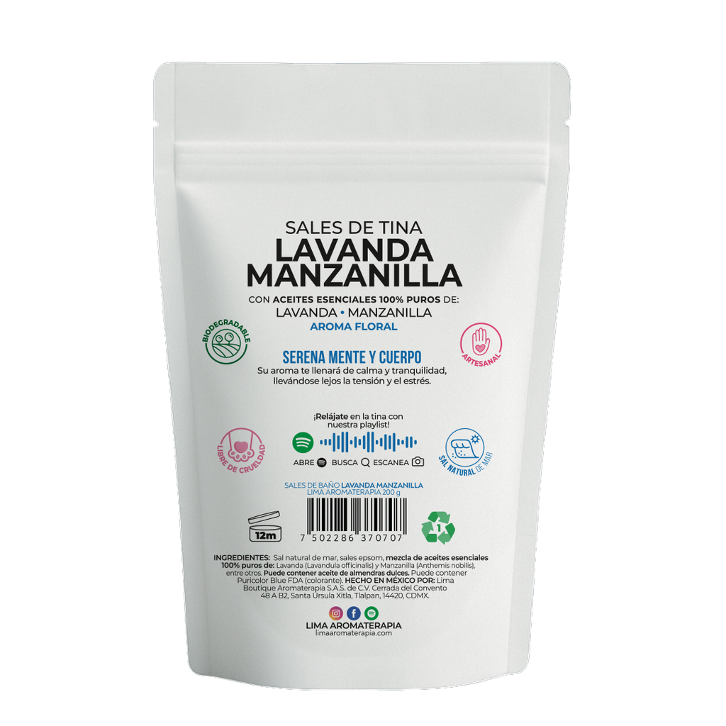 Sales de Baño para Tina Lima Aromaterapia 200 g
