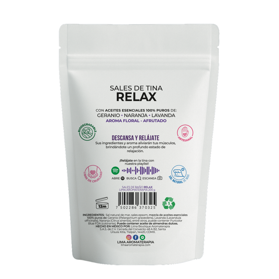 Sales de Baño para Tina Lima Aromaterapia 200 g
