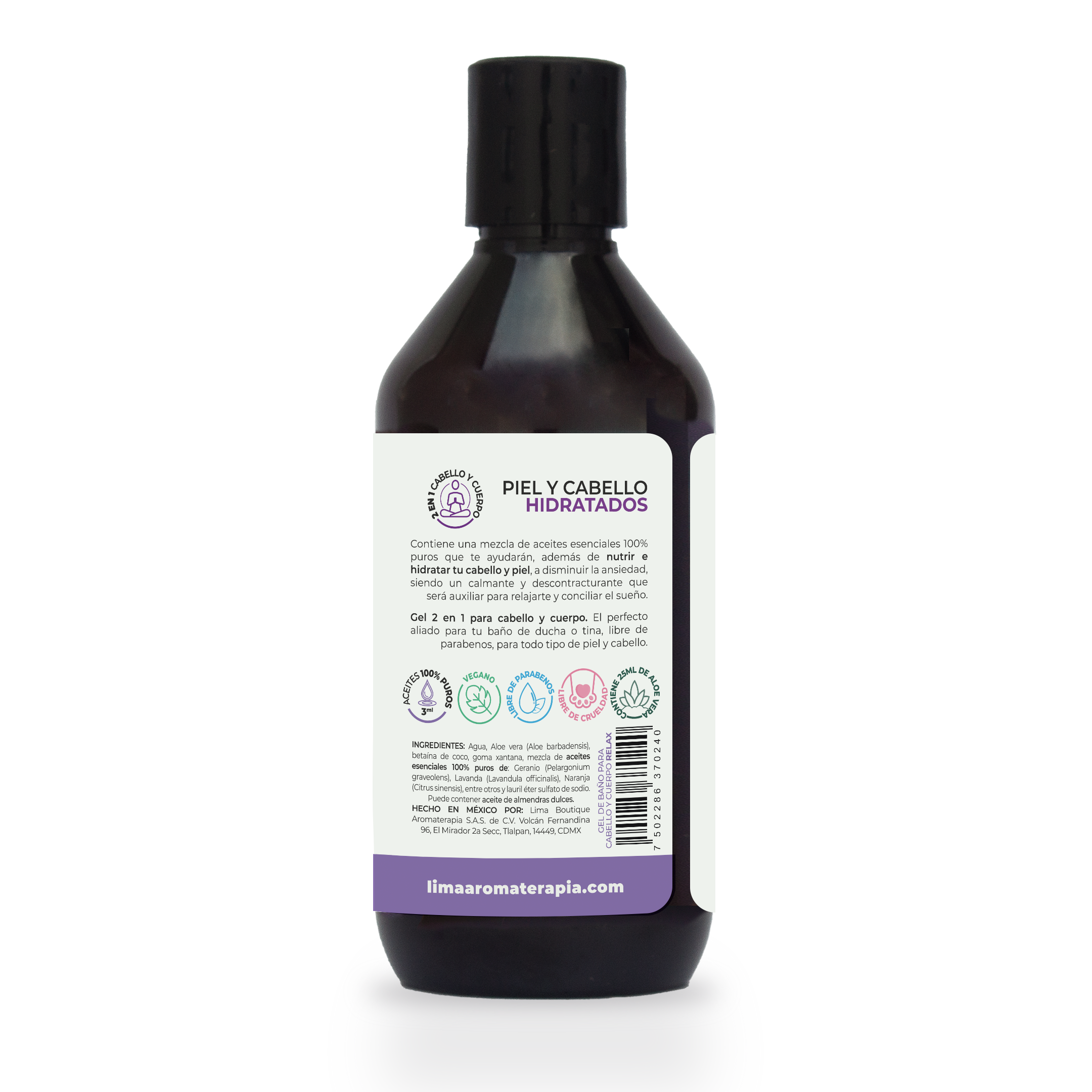 Shower Gel Lima Aromaterapia 250 g