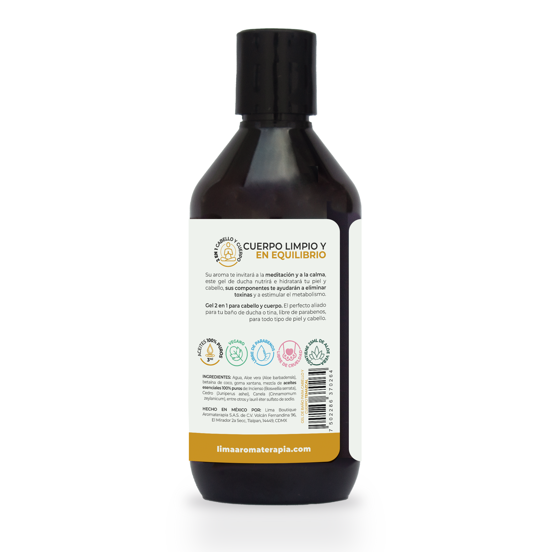 Shower Gel Lima Aromaterapia 250 g