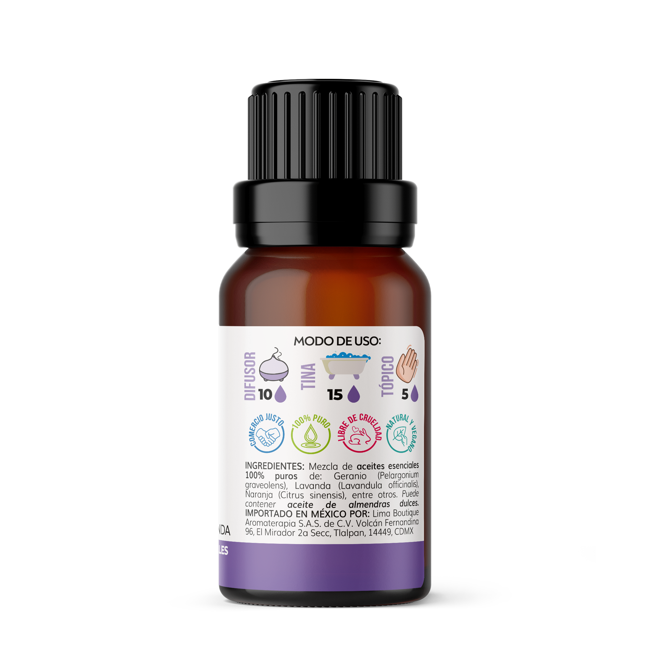 Sinergias de Aceites Esenciales Lima Aromaterapia 10 ml