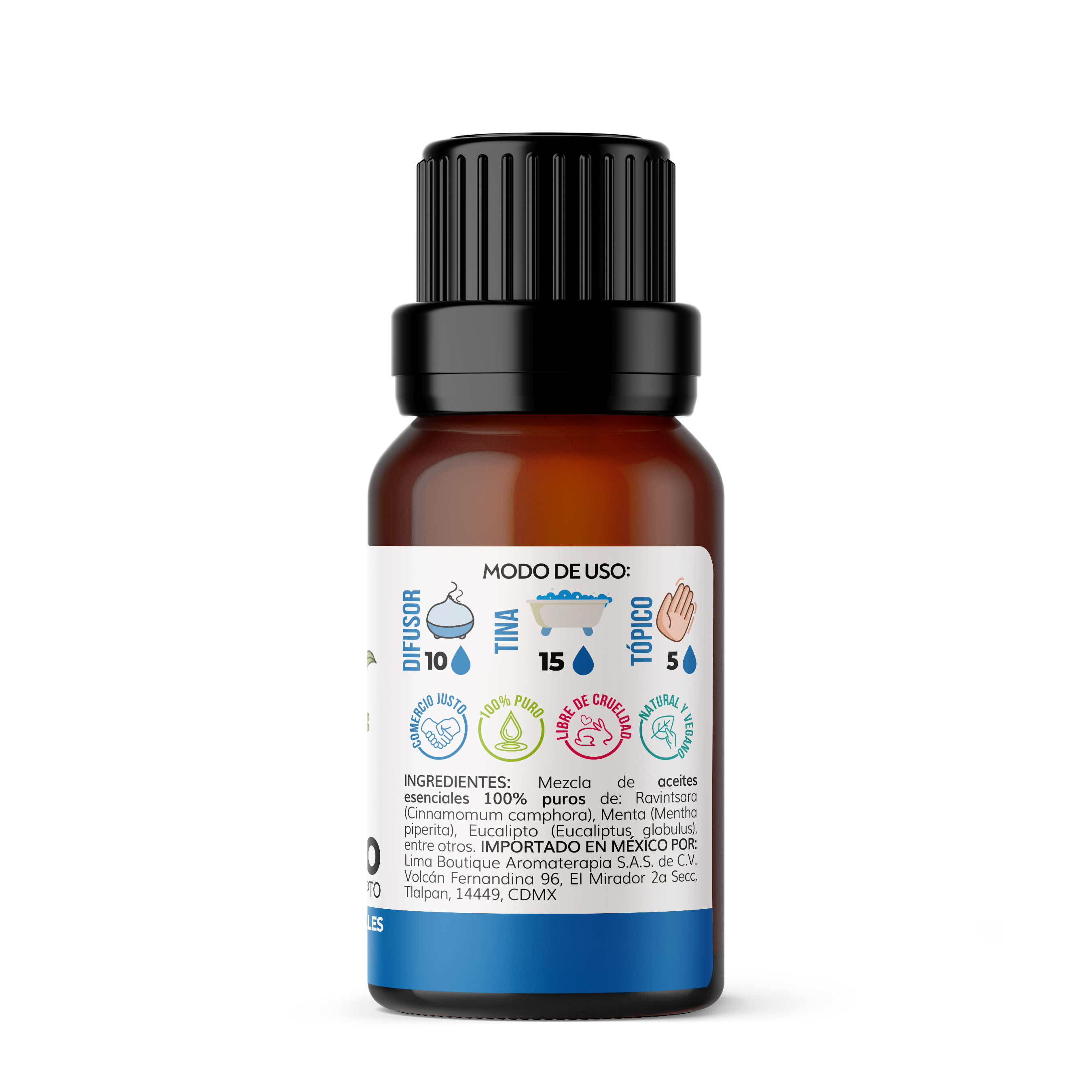 Sinergias de Aceites Esenciales Lima Aromaterapia 10 ml