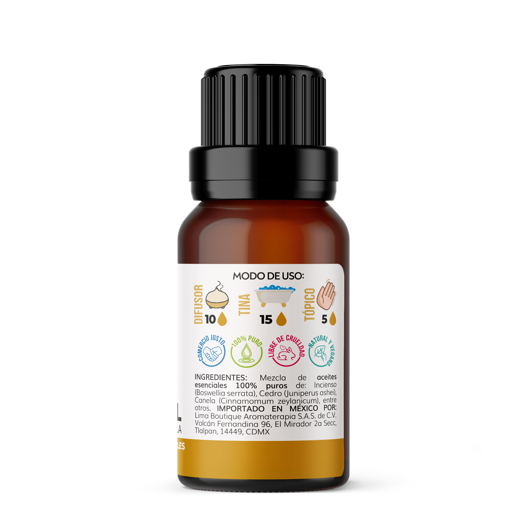 Sinergias de Aceites Esenciales Lima Aromaterapia 10 ml