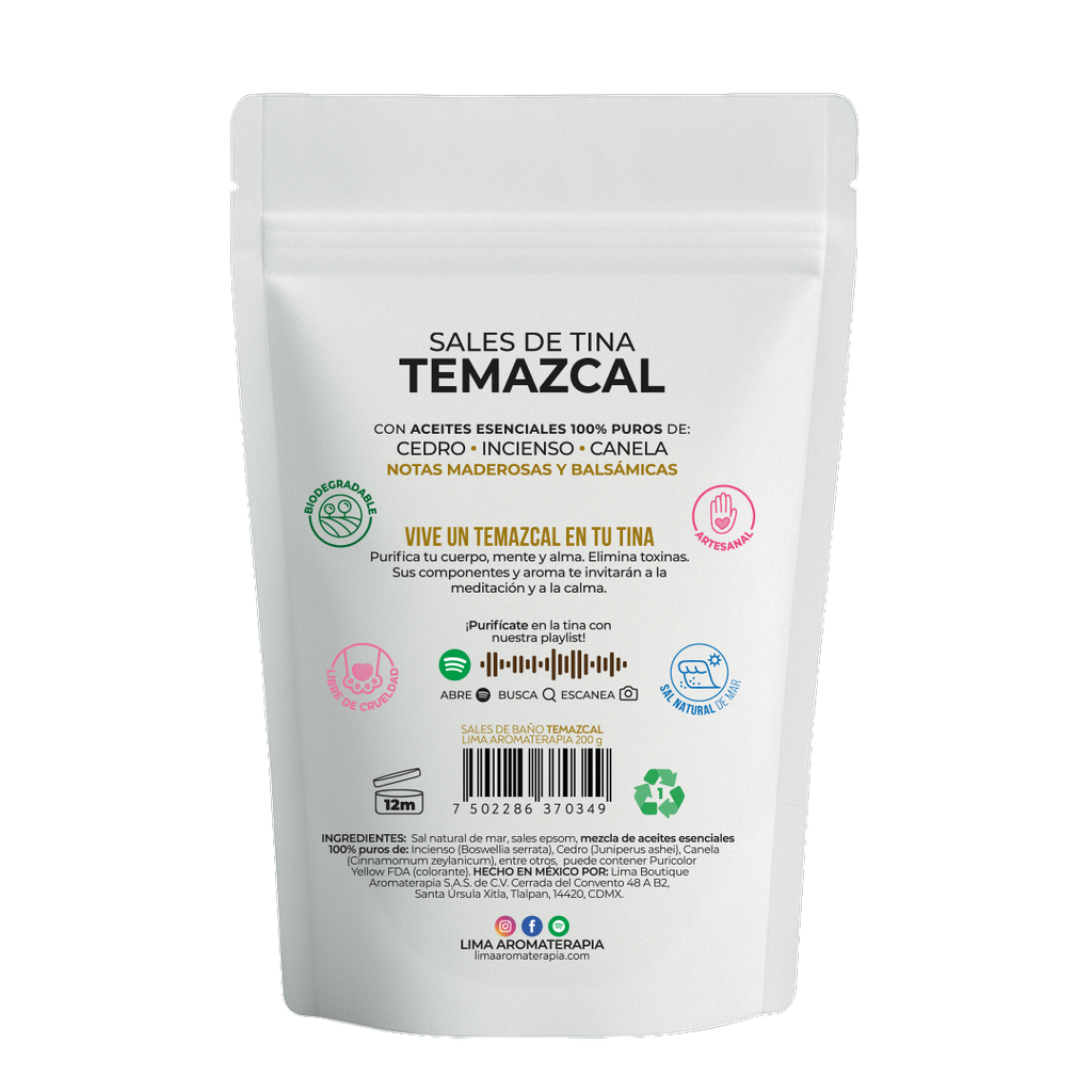 Sales de Baño para Tina Lima Aromaterapia 200 g